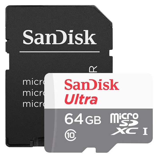 Card de Memorie, 64GB, MicroSDXC - SanDisk (SDSQUNR-064G-GN3MA) - White