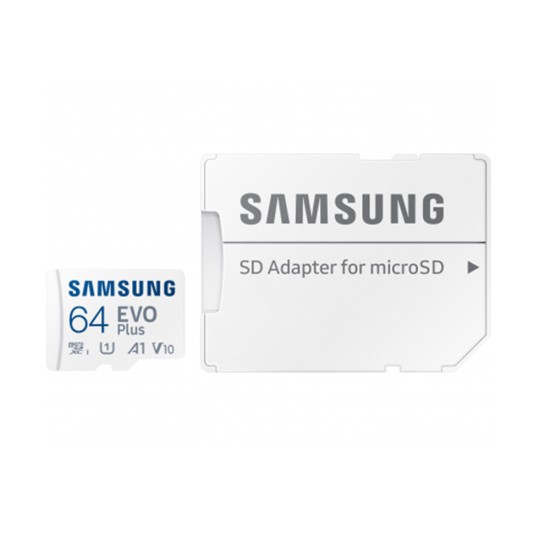 Card de Memorie cu Adaptor, 64GB - Samsung Evo Plus (MB-MC64KA/EU) - White