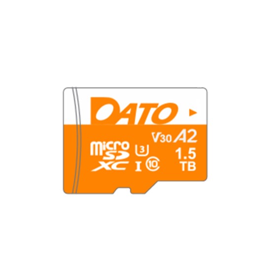 Card de Memorie cu Adaptor, Micro SDXC, 1.5TB, U3, A2, V30 - Dato Advance+ (DTTF1.5TU3A2V30AP) - Black