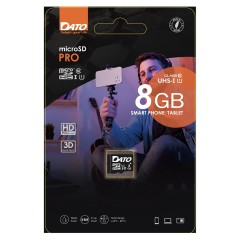 Card de Memorie, Micro SDHC, 8GB, Clasa 10 - Dato Pro (DTTF008GUIC10) - Black Card de Memorie, Micro SDHC, 8GB, Clasa 10 - Dato Pro (DTTF008GUIC10) - Black