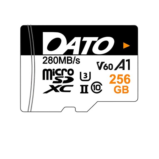 Card de Memorie, Micro SDXC, 256GB, U3, A1, V60 - Dato Lightening (DTTF256GU3A1V60U2A) - White