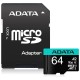 Card de Memorie MicroSDHC 64GB - Adata (AUSDX64GUI3V30SA2-RA1) - Black