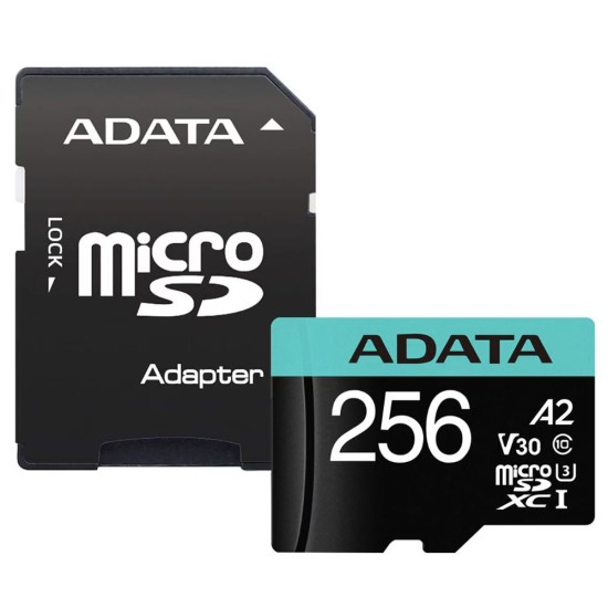 Card de Memorie MicroSDHXC 256GB - Adata (AUSDX256GUI3V30SA2-RA1) - Black