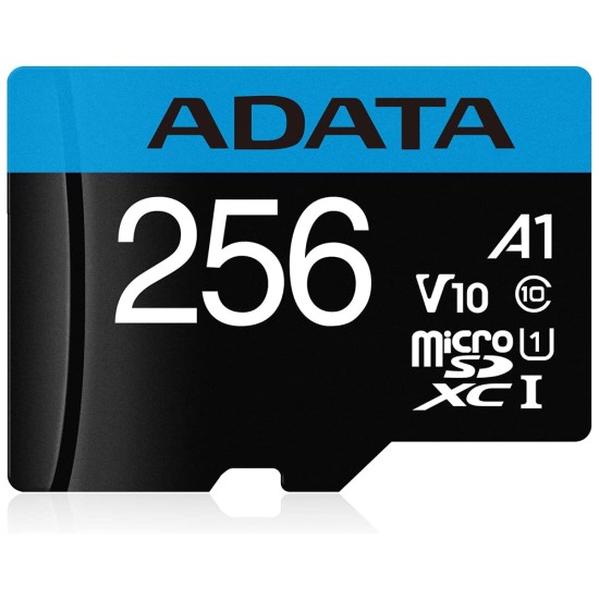 Card de Memorie MicroSDHXC 256GB - Adata (AUSDX256GUICL10A1-RA1) - Black