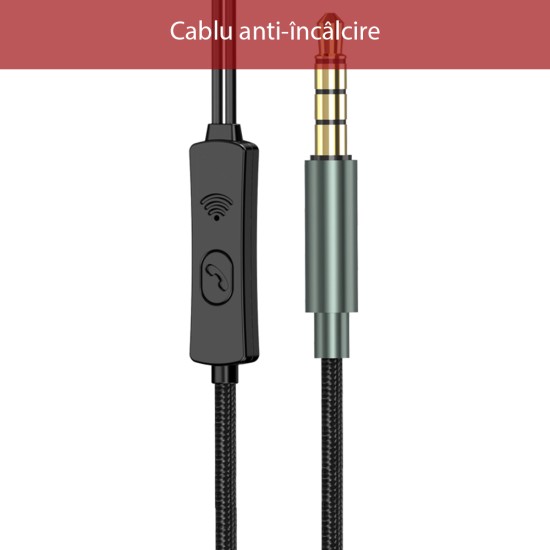 Casti Audio Stereo Jack cu Microfon, 1.2m - Yesido (YH32) - Black