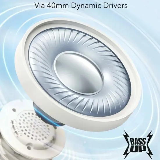 Casti Bluetooth 5.3, pliabile - Anker SoundCore H30i (A3012G21) - White Casti Bluetooth 5.3, pliabile - Anker SoundCore H30i (A3012G21) - White