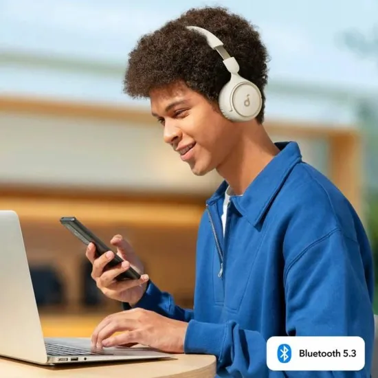 Casti Bluetooth 5.3, pliabile - Anker SoundCore H30i (A3012G21) - White Casti Bluetooth 5.3, pliabile - Anker SoundCore H30i (A3012G21) - White