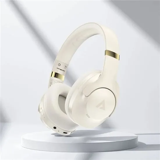 Casti Bluetooth 5.3, Wireless, IPX4, Hi-Fi Sound, Active Noise Reduction - Acefast (H4) - Beige Casti Bluetooth 5.3, Wireless, IPX4, Hi-Fi Sound, Active Noise Reduction - Acefast (H4) - Beige