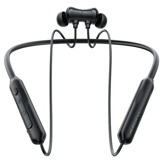 Casti Bluetooth, Behind the Head, Neckband, IPX4, 300mAh - Acefast (N3) - Black