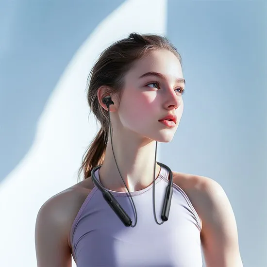 Casti Bluetooth, Behind the Head, Neckband, IPX4, 300mAh - Acefast (N3) - Black