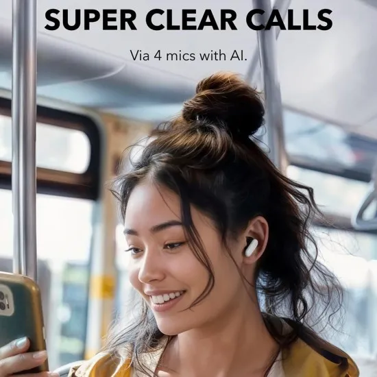 Casti Bluetooth TWS, Noise Cancelling, Touch Control, IP54 - Anker SoundCore P30i (A3959321) - White Casti Bluetooth TWS, Noise Cancelling, Touch Control, IP54 - Anker SoundCore P30i (A3959321) - White