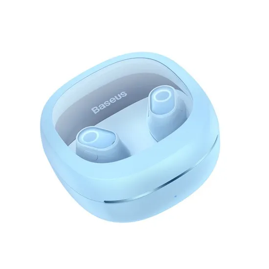 Casti Bluetooth V5.3 cu Smart Display, TWS - Baseus WM02+ (NGTW370303) - Blue Casti Bluetooth V5.3 cu Smart Display, TWS - Baseus WM02+ (NGTW370303) - Blue