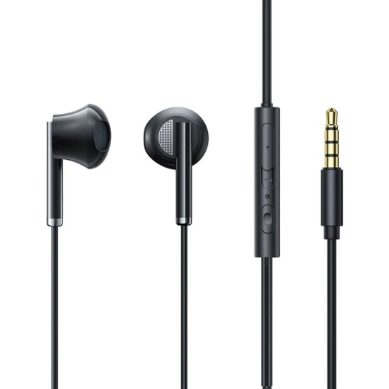 Casti cu Fir cu Microfon Jack 3.5mm, Half-In-Ear - JoyRoom (JR-EW07) - Black