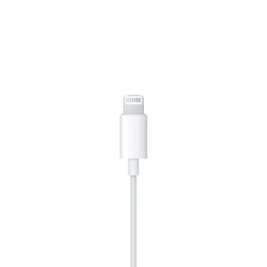 Casti cu Fir, Microfon si Mufa Lightning - Apple (MMTN2ZM/A) - White (Blister Packing)