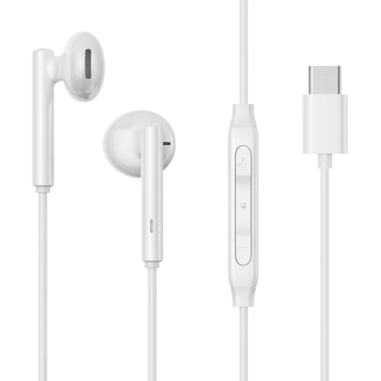 Casti cu Fir Type-C, Half-in-Ear - JoyRoom (JR-EC05) - White