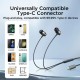 Casti cu Fir Type-C, In-Ear, 1.2m - JoyRoom (JR-EC06) - Dark Gray