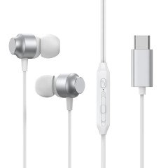 Casti cu Fir Type-C, In-Ear, 1.2m - JoyRoom (JR-EC06) - Silver Casti cu Fir Type-C, In-Ear, 1.2m - JoyRoom (JR-EC06) - Silver