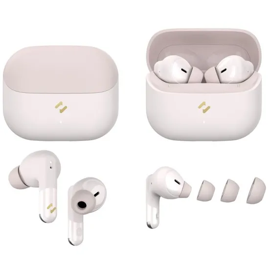 Casti fara Fir Bluetooth 5.4, TWS, ENC, Type-C, 400mAh - Havit (TW982) - Pink