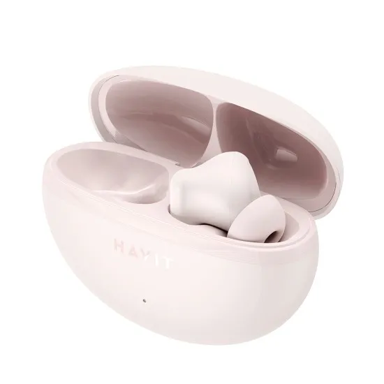 Casti fara Fir Bluetooth 5.4, TWS, ENC, Type-C, 400mAh - Havit (TW986) - Pink Casti fara Fir Bluetooth 5.4, TWS, ENC, Type-C, 400mAh - Havit (TW986) - Pink