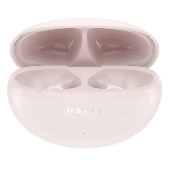Casti fara Fir Bluetooth 5.4, TWS, ENC, Type-C, 400mAh - Havit (TW986) - Pink Casti fara Fir Bluetooth 5.4, TWS, ENC, Type-C, 400mAh - Havit (TW986) - Pink
