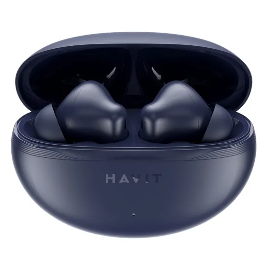 Casti fara Fir Bluetooth 5.4TWS, ENC, Type-C, 400mAh - Havit (TW986) - Blue Casti fara Fir Bluetooth 5.4TWS, ENC, Type-C, 400mAh - Havit (TW986) - Blue