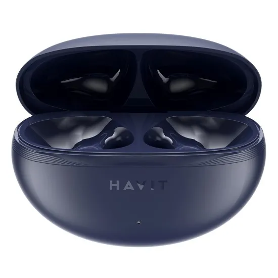 Casti fara Fir Bluetooth 5.4TWS, ENC, Type-C, 400mAh - Havit (TW986) - Blue Casti fara Fir Bluetooth 5.4TWS, ENC, Type-C, 400mAh - Havit (TW986) - Blue