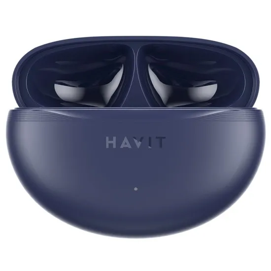 Casti fara Fir Bluetooth 5.4TWS, ENC, Type-C, 400mAh - Havit (TW986) - Blue Casti fara Fir Bluetooth 5.4TWS, ENC, Type-C, 400mAh - Havit (TW986) - Blue