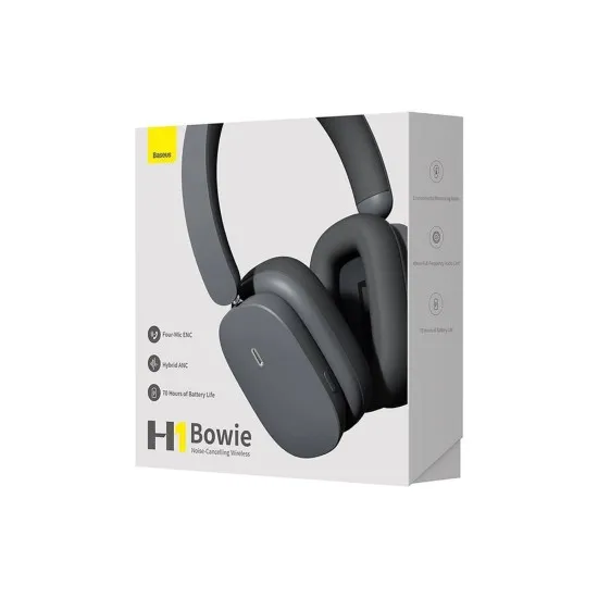 Casti Fara Fir, BT 5.2 - Baseus Bowie H1 (NGTW230213) - Grey Casti Fara Fir, BT 5.2 - Baseus Bowie H1 (NGTW230213) - Grey