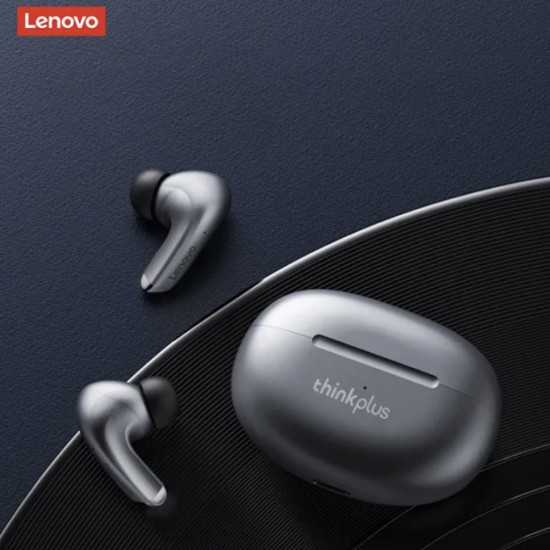 Casti fara Fir True Wireless Stereo, Bluetooth V5.3, Noise Reduction - Lenovo (LP5) - Grey Casti fara Fir True Wireless Stereo, Bluetooth V5.3, Noise Reduction - Lenovo (LP5) - Grey