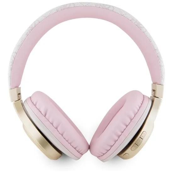 Casti Over-ear, Micro USB, Bluetooth 5.3, 300mAh, IPX4, 40mm - Guess 4G Script (GUBH604GEMP) - Pink Casti Over-ear, Micro USB, Bluetooth 5.3, 300mAh, IPX4, 40mm - Guess 4G Script (GUBH604GEMP) - Pink