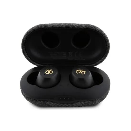 Casti True Wireless cu Statie de Andocare, ENC, Bluetooth 5.3, IPX5, 300mAhm - Guess (GUTWSP4EGK) - Black Casti True Wireless cu Statie de Andocare, ENC, Bluetooth 5.3, IPX5, 300mAhm - Guess (GUTWSP4EGK) - Black