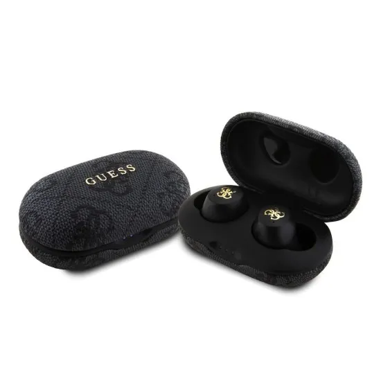 Casti True Wireless cu Statie de Andocare, ENC, Bluetooth 5.3, IPX5, 300mAhm - Guess (GUTWSP4EGK) - Black Casti True Wireless cu Statie de Andocare, ENC, Bluetooth 5.3, IPX5, 300mAhm - Guess (GUTWSP4EGK) - Black