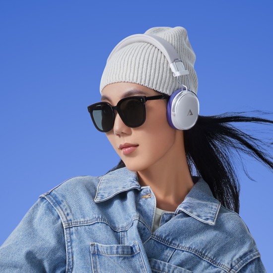 Casti Wireless Type-C, Bluetooth 5.4, IP54, Hi-Fi Sound, 500mAh - Acefast (H7) - Pearl White