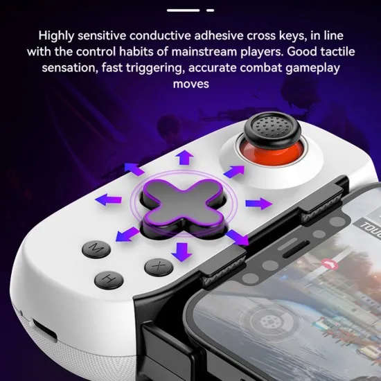 Controller fara Fir, 400mAh, Bluetooth - Techsuit (D6 DP) - Black Controller fara Fir, 400mAh, Bluetooth - Techsuit (D6 DP) - Black