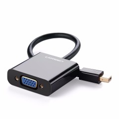Convertor Mini DisplayPort la VGA 1080P - Ugreen (10459) - Black Convertor Mini DisplayPort la VGA 1080P - Ugreen (10459) - Black