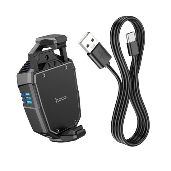 Cooler pentru Telefon cu Viteze Ajustabile si Lumini, 120mAh - Hoco (GM10) - Black