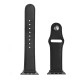 Curea barbati pentru Apple Watch 1/2/3/4/5/6/7/8/9/SE/SE 2 (38/40/41mm) - Techsuit Watchband (W033) - Black