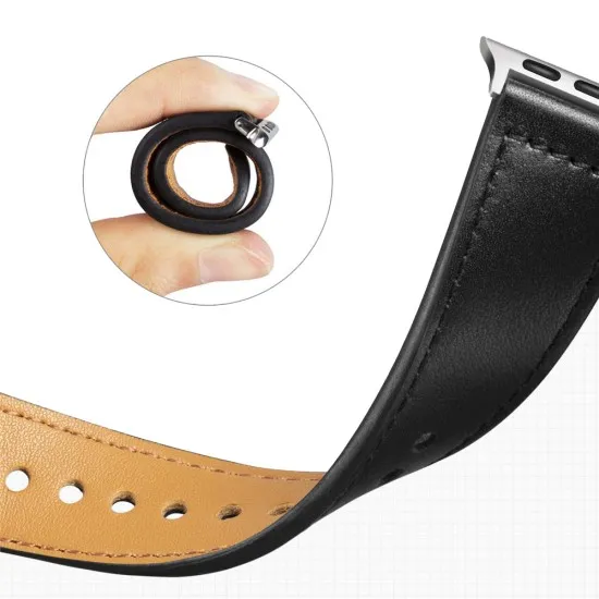 Curea barbati pentru Apple Watch 1/2/3/4/5/6/7/8/9/SE/SE 2 (38/40/41mm) - Techsuit Watchband (W033) - Black Curea barbati pentru Apple Watch 1/2/3/4/5/6/7/8/9/SE/SE 2 (38/40/41mm) - Techsuit Watchband (W033) - Black