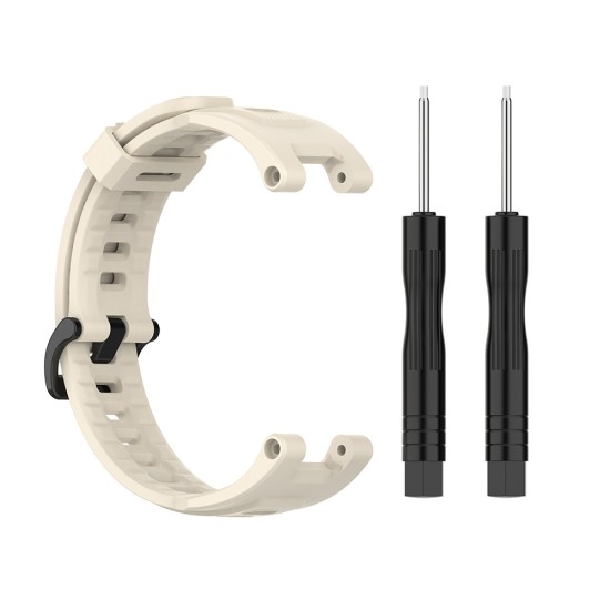 Curea pentru Amazfit T-Rex / T-Rex Pro - Techsuit Watchband (W067) - Creamy White