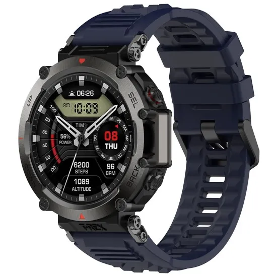 Curea pentru Amazfit T-Rex Ultra - Techsuit Watchband (W067) - Navy Blue Curea pentru Amazfit T-Rex Ultra - Techsuit Watchband (W067) - Navy Blue