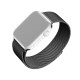 Curea pentru Apple Watch 1/2/3/4/5/6/7/8/9/10/SE/SE 2 (38/40/41/42mm) - Fixed Mesh Strap - Black