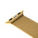 Curea pentru Apple Watch 1/2/3/4/5/6/7/8/9/10/SE/SE 2 (38/40/41/42mm) - Fixed Mesh Strap - Gold