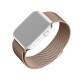 Curea pentru Apple Watch 1/2/3/4/5/6/7/8/9/10/SE/SE 2 (38/40/41/42mm) - Fixed Mesh Strap - Rose Gold