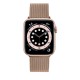 Curea pentru Apple Watch 1/2/3/4/5/6/7/8/9/10/SE/SE 2 (38/40/41/42mm) - Fixed Mesh Strap - Rose Gold