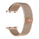 Curea pentru Apple Watch 1/2/3/4/5/6/7/8/9/10/SE/SE 2 (38/40/41/42mm) - Fixed Mesh Strap - Rose Gold