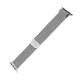 Curea pentru Apple Watch 1/2/3/4/5/6/7/8/9/10/SE/SE 2 (38/40/41/42mm) - Fixed Mesh Strap - Silver