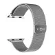 Curea pentru Apple Watch 1/2/3/4/5/6/7/8/9/10/SE/SE 2 (38/40/41/42mm) - Fixed Mesh Strap - Silver Curea pentru Apple Watch 1/2/3/4/5/6/7/8/9/10/SE/SE 2 (38/40/41/42mm) - Fixed Mesh Strap - Silver