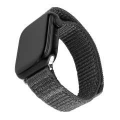 Curea pentru Apple Watch 1/2/3/4/5/6/7/8/9/10/SE/SE 2 (38/40/41/42mm) - Fixed Nylon Sporty Strap - Dark Gray Curea pentru Apple Watch 1/2/3/4/5/6/7/8/9/10/SE/SE 2 (38/40/41/42mm) - Fixed Nylon Sporty Strap - Dark Gray