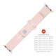 Curea pentru Apple Watch 1/2/3/4/5/6/7/8/9/10/SE/SE 2 (38/40/41/42mm) - Fixed Silicone Sporty Strap Set - Pink