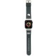 Curea pentru Apple Watch 1/2/3/4/5/6/7/8/9/10/SE/SE 2 (38/40/41/42mm) - Hello Kitty Strap Leather Kitty Head (HKAWMPGKHK) - Black